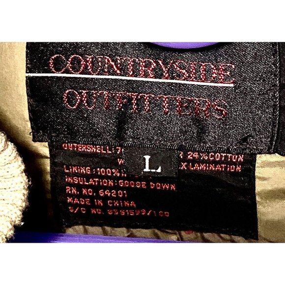 Countryside Outfitters Unisex L Extreme Weather Down Hood Gore Tex Coat Worn 1x - Picture 4 of 16